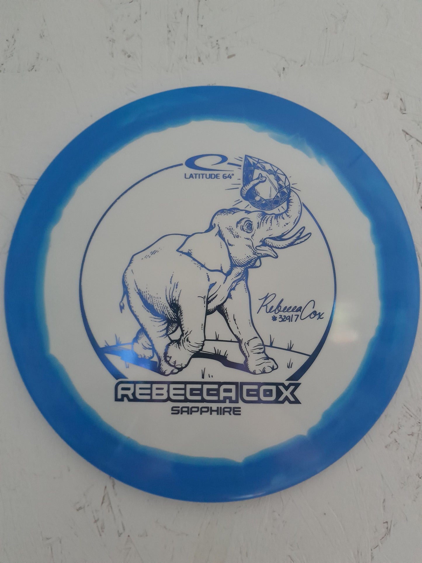 Gold Orbit Sapphire Rebecca Cox